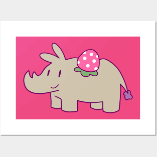 Strawberry Rhino Posters and Art